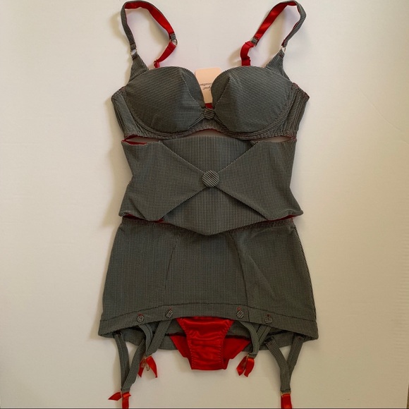 ❌SOLD❌Agent Provocateur Thora set houndstooth - Picture 2 of 8